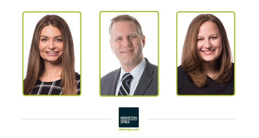 Weinstein Spira Promotes Buford, Waller and Giannaccio within Management Team