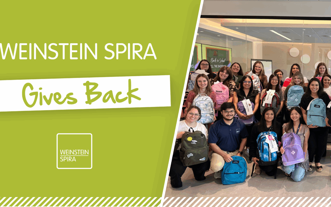 Introducing “Weinstein Spira Gives Back”