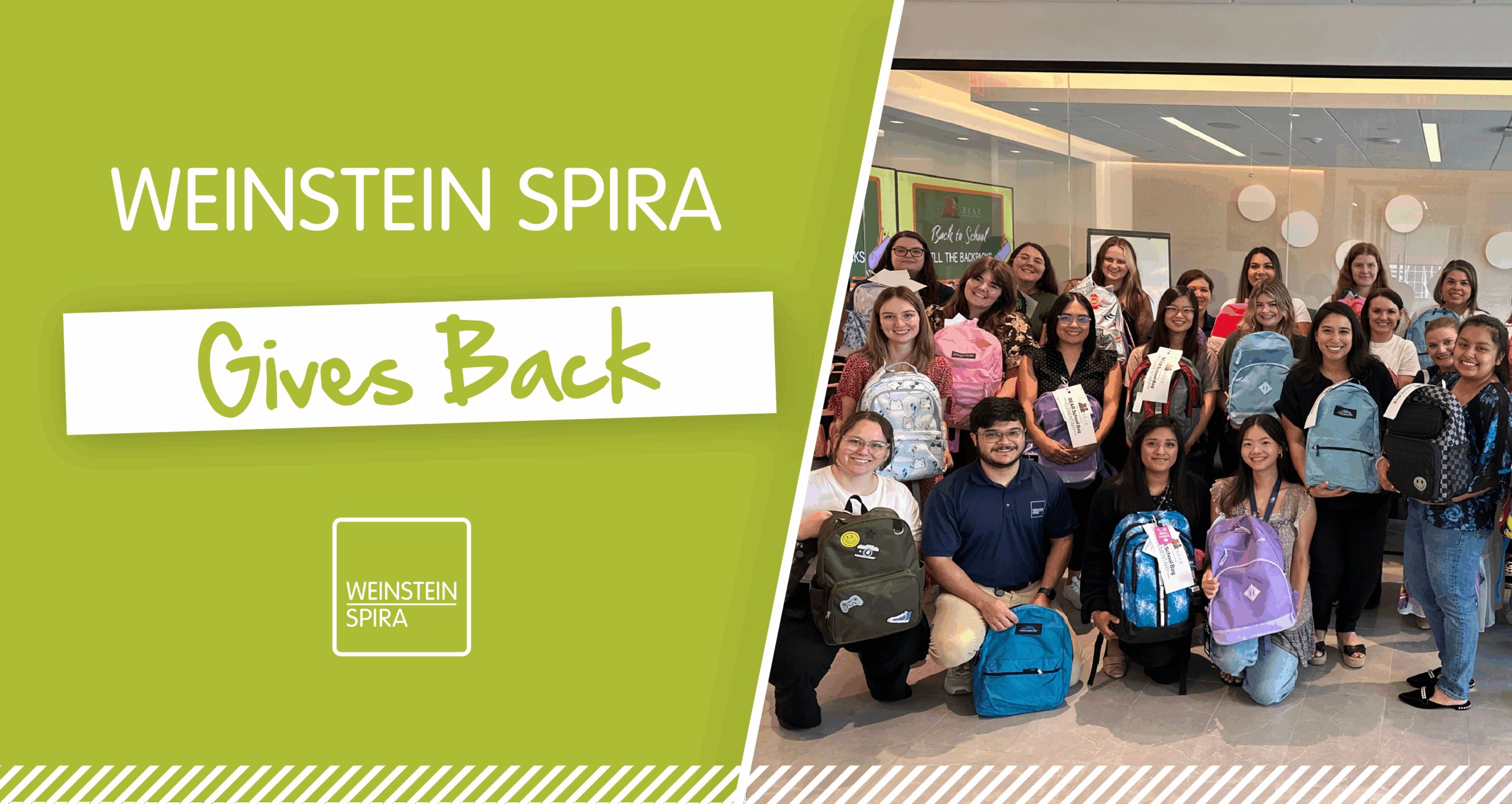 Introducing “Weinstein Spira Gives Back”